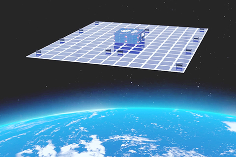 ◎ 圖為「翼陣合一」衛星。(銀河航天供圖)