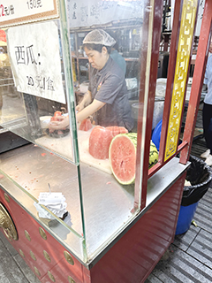 茶室也有西瓜供應