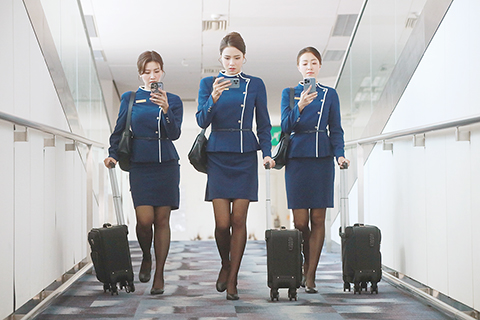 ◎ 空姐造型人人愛看。