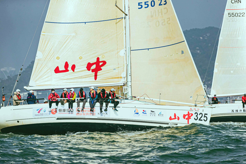 ◎ 中山帆船隊在大灣區盃表演不俗。