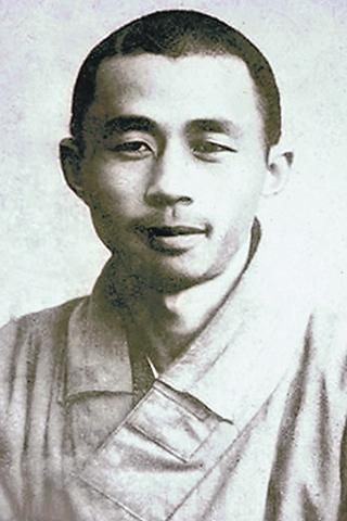 ◎ 志開上人是星雲大師的剃度恩師。圖╱佛光山提供