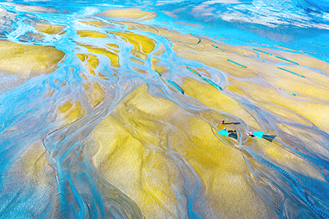 2023年8月,霞浦灘塗旖旎如畫。(鄭戈 攝)