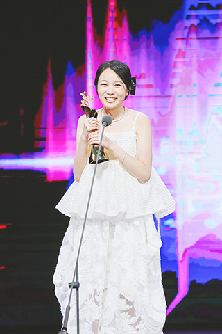 ◎ 圖為林品彤獲得第26屆台北電影節最佳女主角獎。