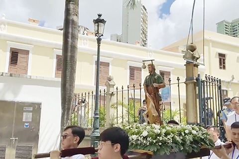 ◎ 望德聖母堂除疫主保聖羅格瞻禮彌撒及聖像出遊。