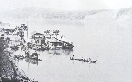 1980年的石梯古渡(羅先余 攝)