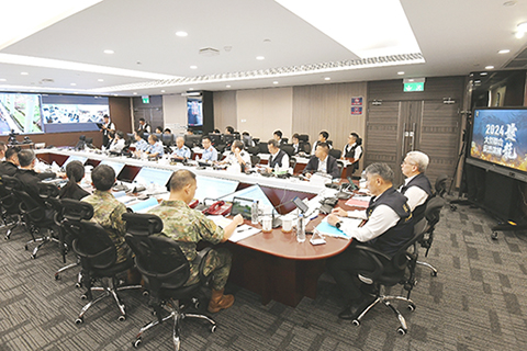 ◎ 《警民同心》-「盤龍」行動現場指揮中心。