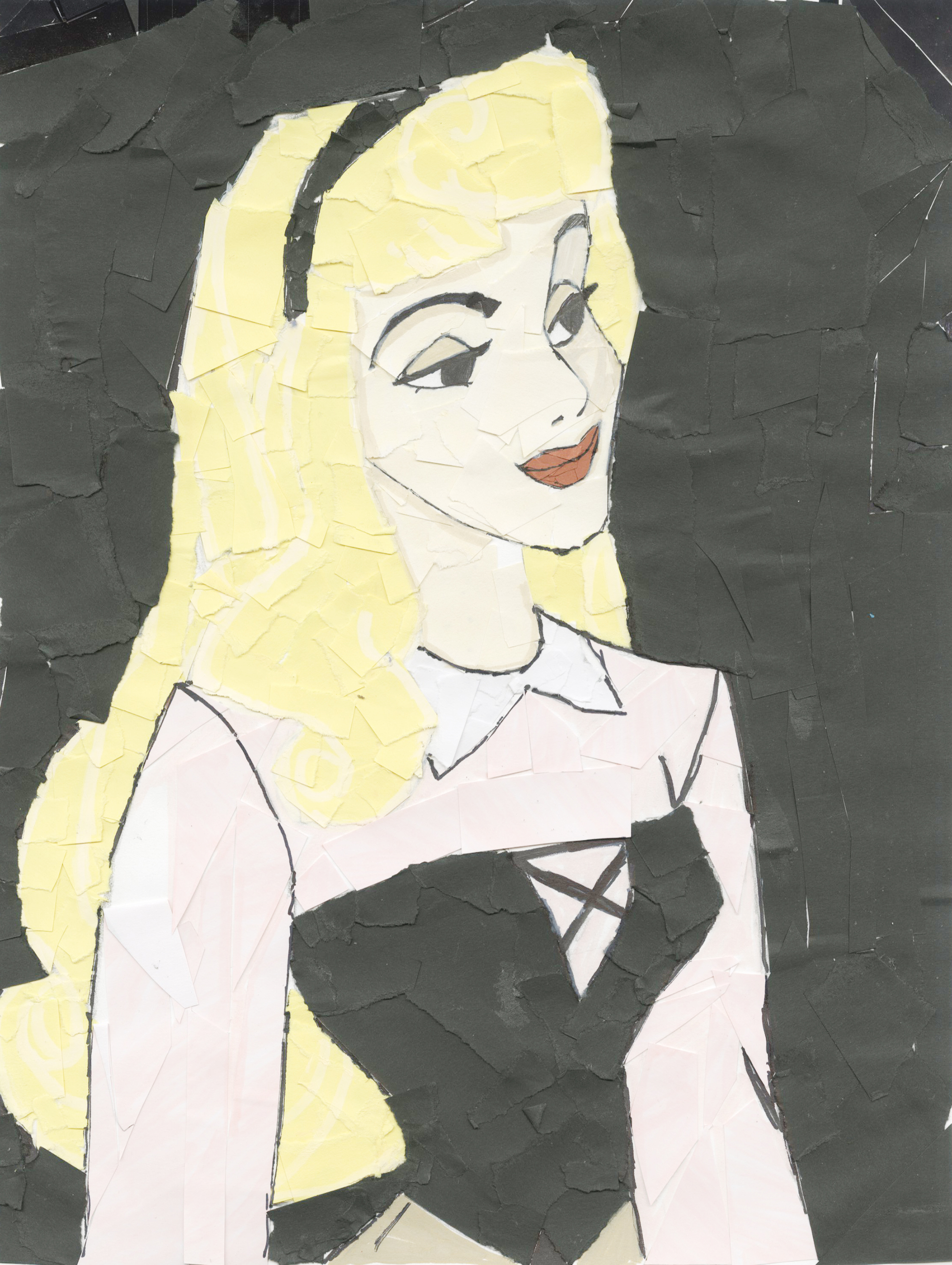 美麗的公主(拼貼畫) 培道中學(小學部分教處) 六年級 盧可倩