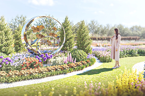 ◎ 葡韻主題花展效果圖—雙環。