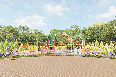 ◎ 市政署舉辦慶回歸主題花展及設置花壇。