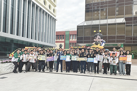 ◎ 司警局反詐宣傳車巡訪澳門高等院校。
