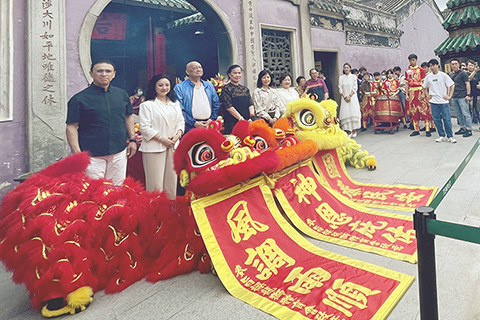 ◎ 媽閣廟舉行賀誕祈福儀式。