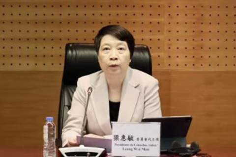 ◎ 文化局局長梁惠敏表示,已協同公共建設局及中國文化遺產研究院制定大三巴牌坊避雷系統方案。