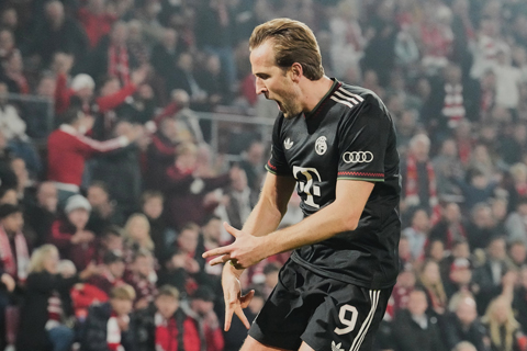 ◎ 德國盃昨晨拜仁四比一客勝科隆,九號哈利卡尼為勝利貢獻兩球。(美聯社)