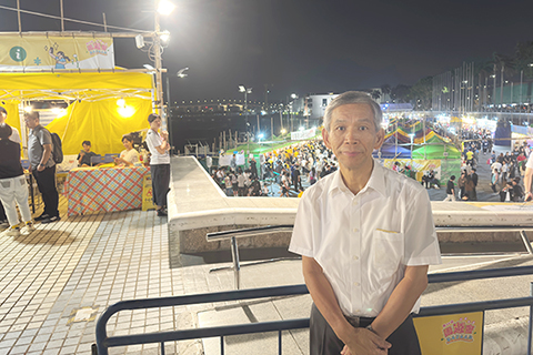 ◎ 澳門明愛總幹事潘志明表示,一連兩日慈善園遊會吸引超過四萬五千人次進場支持。