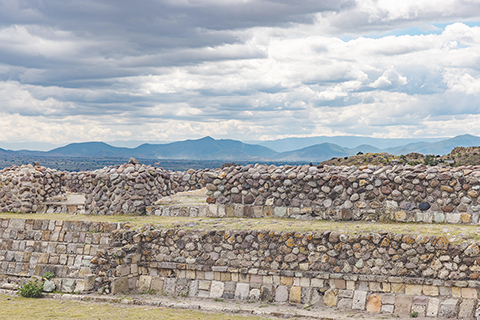 ◎ 這是九月十七日在墨西哥瓦哈卡州亞古爾遺址拍攝的一景。