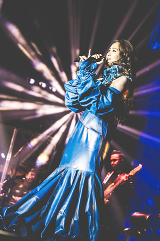 ◎ 謝安琪在大馬獻唱。