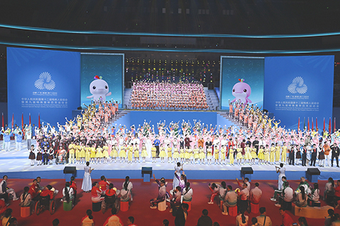 ◎ 全國殘特奧會閉幕式周一晚在深圳舉行。