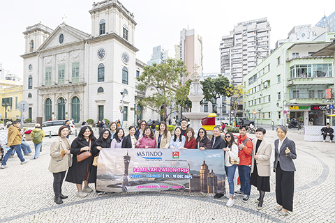 ◎ 旅遊局領導歡迎印尼旅遊業界考察團來澳。