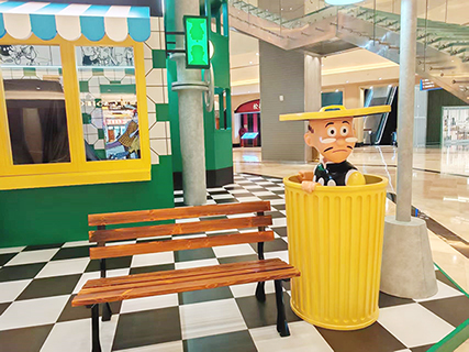 垃圾桶內的老夫子