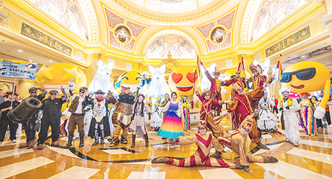 ◎ 金沙中國時空漫遊(酷奇拉飛輪嬉遊雜技團、朋克星球二0二六、靈狐法影傳奇偶團、e貓表情包笑團)。