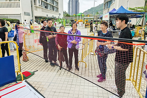 ◎ 體育局辦大眾康體日活動,推動社區健康。
