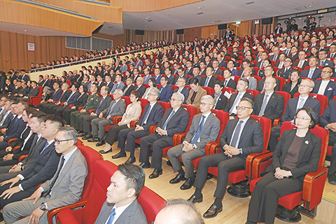 ◎ 行政長官岑浩輝昨日出席「總體國家安全觀主題宣講澳門展演」活動。