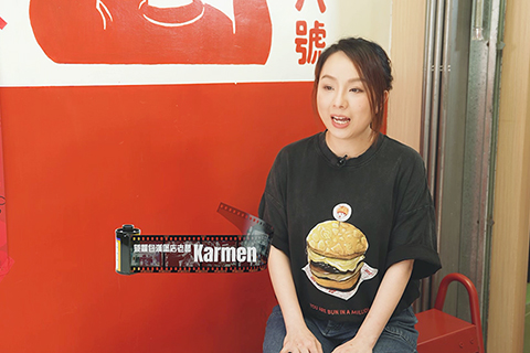 ◎ 中環「菠蘿包漢堡」小店店主Karmen。